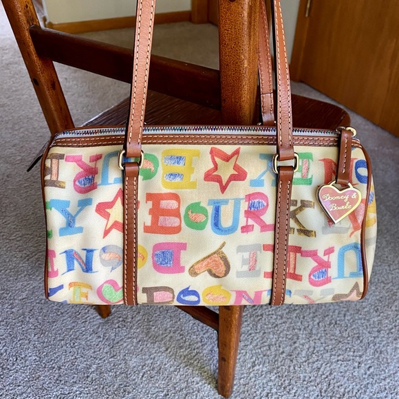Dooney & Bourke Handbags - Dooney & Bourke Crayon Letter Barrel Bag